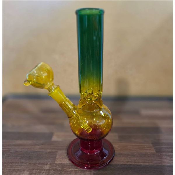 Lot of 2 – 9″ Glass Water Pipe with Multicolor Design