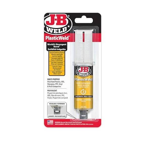 J-B Weld PlasticWeld Quick-Setting Epoxy Syringe 30 x 25ml