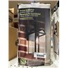 Image 2 : Good Earth Lighting Black Square Motion Sensor Outdoor Wall Sconce – 11.6-in with Matte Bla