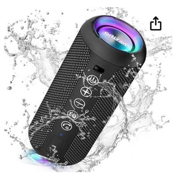 Ortizan X10 Wireless Speaker with Bluetooth 5.0 and RGB Light Show