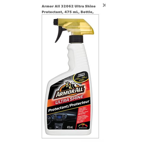 Armor All Ultra Shine Protectant Spray 3x475ml