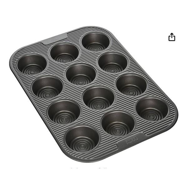 Lot of 3 Sweet Creations 12-Cup Mini Quiche Pans by Bradshaw