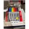 Image 2 : Sharpie Permanent Markers, Fine Point, Assorted Colours, 8 Count Lot of 4 Packs