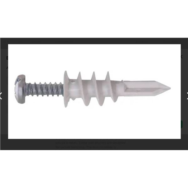 Hillman Zip-It Anchors Model 376020 with 20 Pieces Per Pack (Qty: 4)