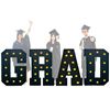 Image 1 : Langxun 40-Inch Black Graduation Party Decorations