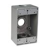 Image 1 : Lot of 10 ABB S105CN Red Dot® Weatherproof Box 3-Inlet, Rectangular, Universal Standard Wall/Ceiling