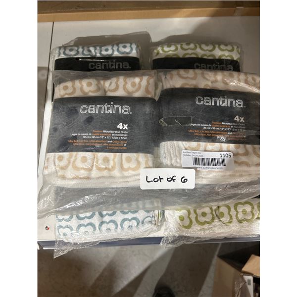 Lot of 6 Sets of Cantina Towels, 4 Pieces Each Set