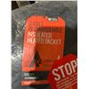 Image 2 : ActionHeat Women’s Large 5V Battery Heated Long Puffer Jacket W/ Fur Hood in Black