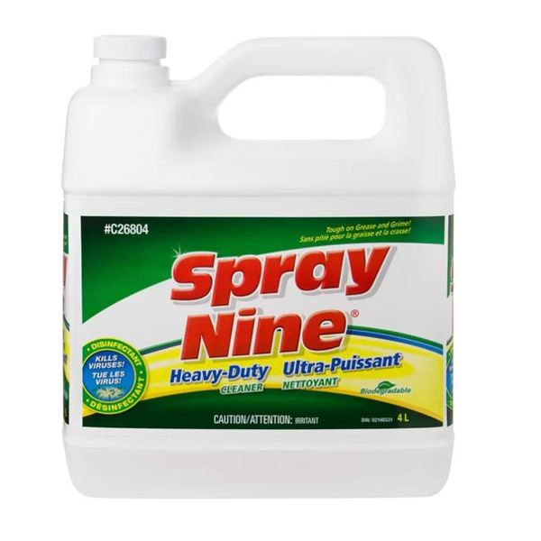 Spray Nine Heavy-Duty Cleaner Degreaser Disinfectant, 2 x 4L