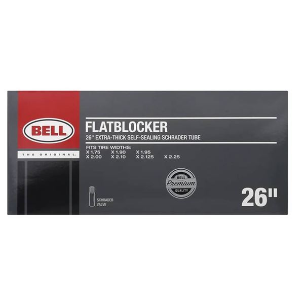 Bell Flatblocker 26-Inch Extra-Thick Self-Sealing Schrader Tubes Lot of 3