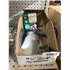 Image 1 : Sylvania 50W Rough Service Bulbs and Circular Metal Plates Lot