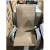 Image 2 : Beige Steel and Sling Stackable Outdoor Chair Lot of 2