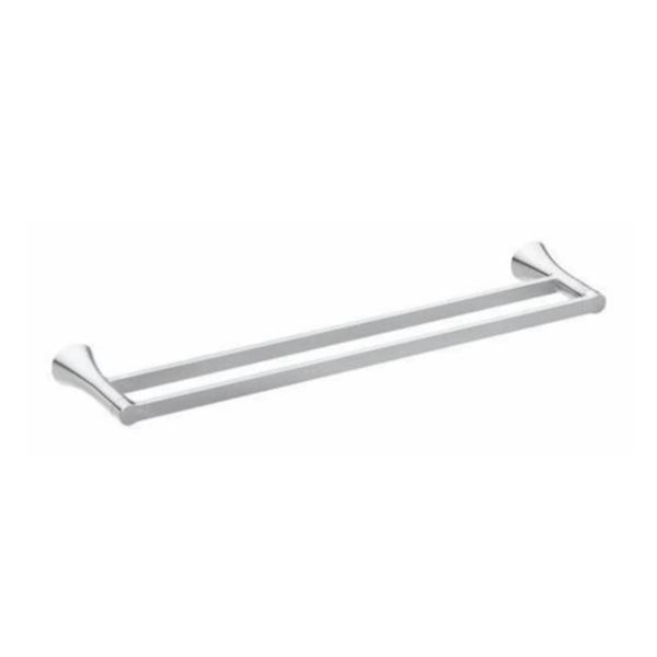Moen Mikah Y0722CH 24-Inch Double Towel Bar with Chrome Finish