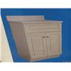 Image 1 : 24-Inch White Vanity with Cultured Marble Top
