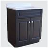 Image 1 : 24-Inch Espresso Vanity With Cultured Marble Top