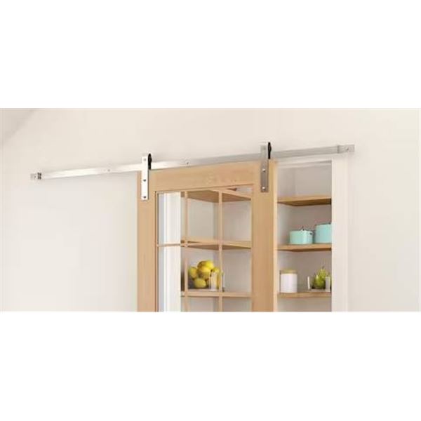 Barn Door Hardware Satin Nickel Kit (Item No. BDH-001)