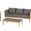 Image 1 : Verona Rattan Outdoor 3 Seat Sofa and Coffee Table Set with ***Minor damage***