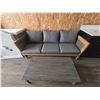 Image 2 : Verona Rattan Outdoor 3 Seat Sofa and Coffee Table Set with ***Minor damage***
