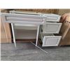 Image 2 : 2 PC White Wooden Cabinets with Dimensions of 30x24x35 and 18x24x35