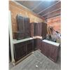 Image 1 : Dark Wood Kitchen Cabinets with Multiple Sizes and Configurations