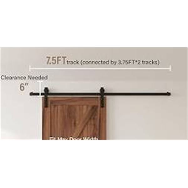 Sliding Rail System for Barn Doors Compatible Kit 72 in. – 2 Sets – ***NOTE ONE BO