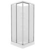 Image 1 : Maax Mediterranean III 32 in. x 32 in. x 74 in. Shower Kit in White and Chrome