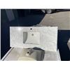 Image 2 : Skid of 3 White Carrara Marble Bathroom Vanity Top