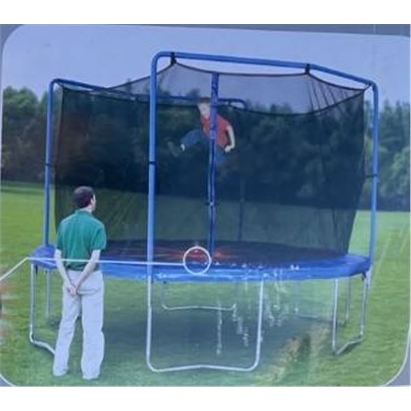 13 FT (3.96M) Trampoline and Safety Enclosure Combo Set with Flash Zone