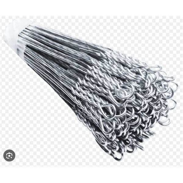 Bulk Lot – Accent Wire Bale Ties Steel Loops, 14’×0.08″