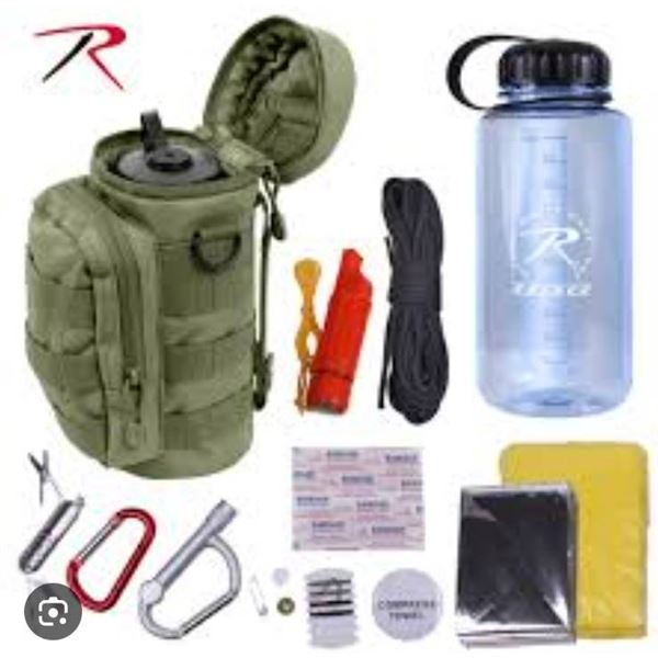 Rothco Water Bottle Survival Kit Item #52720