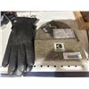 Image 1 : Wind River Leather Gloves and Dakota Knit Beanie, Men’s Size L/G