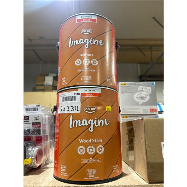Lot of 2 Co-op Imagine Exterior Solid Wood Stain, 3.78L, Clear C9495
