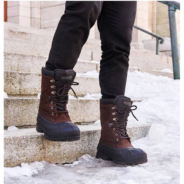 Kamik NationPlus Men’s Boots, Size 9, Dark Brown