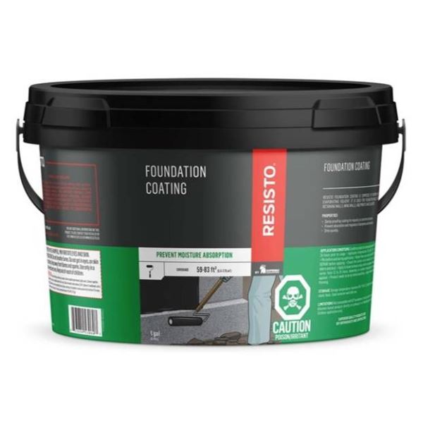 Resisto Foundation Coating, 1 Gallon (3.78 L), Prevent Moisture Absorption