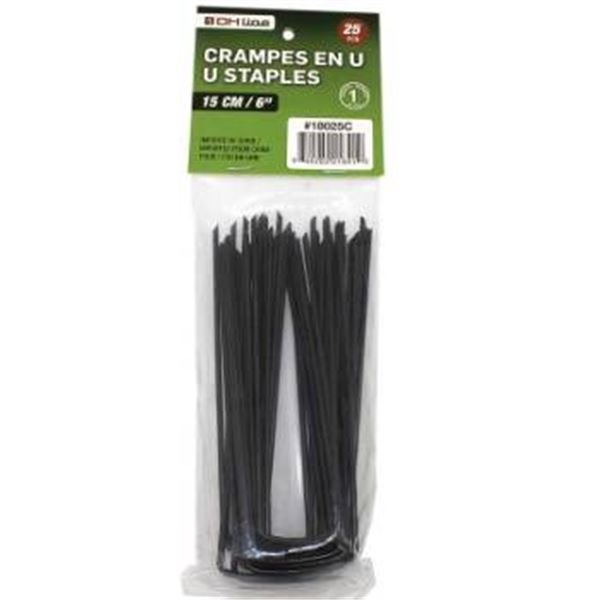 DH LINE U staples pack 1.5″ x 6″ 3×20 x 25 pc