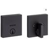 Image 1 : Weiser Smart Matte Black Square Deadbolt Lock, Grade 1 Certified Front Door Lock