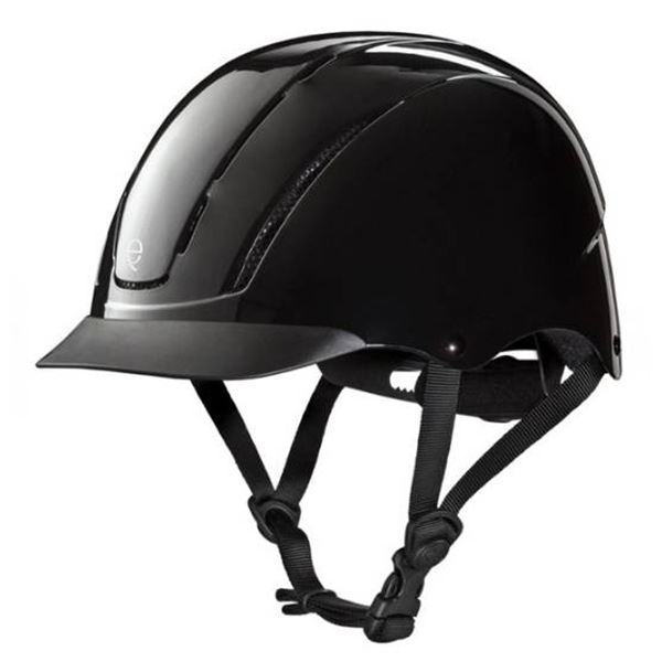 Troxel Spirit Low Profile Equestrian Helmet, Black Duratec, Size S