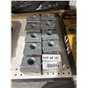 Image 2 : Lot of 10 Red Dot S105CN Three Hole 3/4 Inch Outlet Boxes, Silver