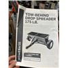 Image 2 : Homebase Tow-Behind Drop Spreader 175 Lb. Capacity by Homebase