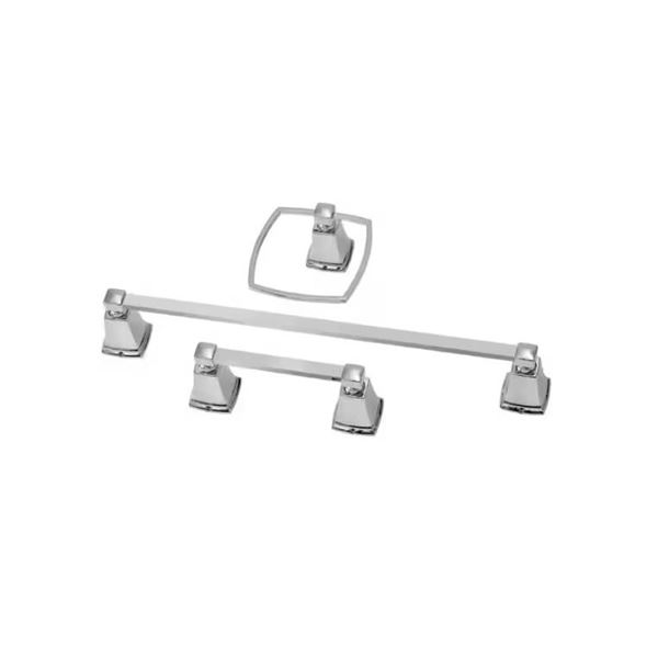 Moen Boardwalk Y3233CH 3 Piece Bath Accessory Kit, Chrome Finish