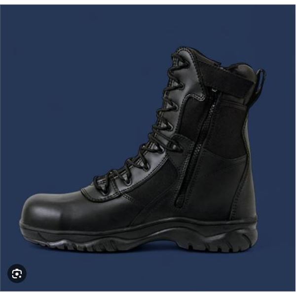 Rothco 5053 8-Inch Forced Entry Tactical Boots With Side Zips – Size 9