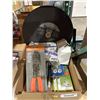 Image 1 : Lot of Assorted Tools and Accessories Including Makita Blade and Prime Clamps