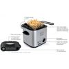 Image 1 : Salton Compact Deep Fryer Stainless Steel 1.0 Quart Capacity