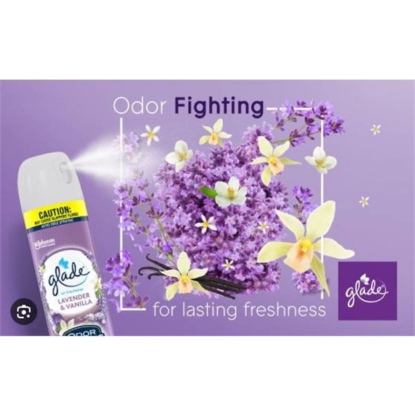 Glade Tranquil Lavender & Aloe Air Freshener Spray 12 x 235g