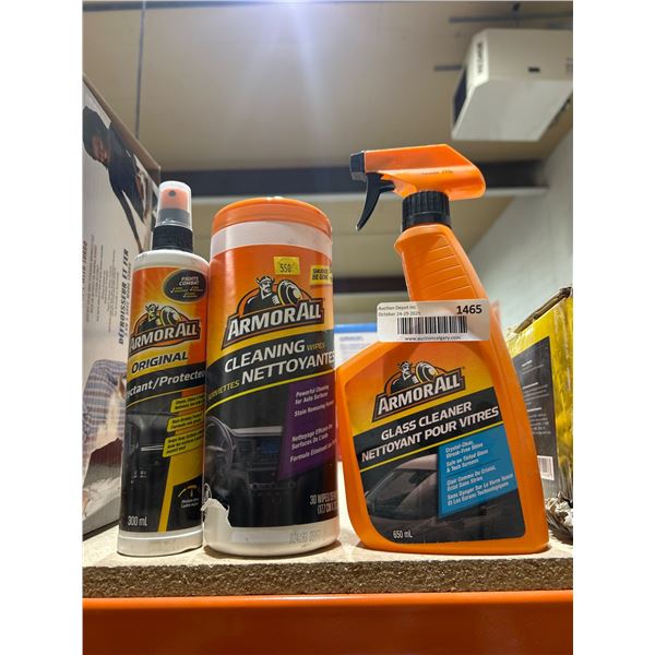 Armor All Cleaning and Protectant Lot with Glass Cleaner – 3 Pieces