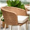 Image 1 : LOT OF 2 Allen + Roth Wicker Patio Chairs with Cushions  (2 Chairs Only)