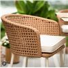 Image 1 : 2 Wicker and Metal Chairs With Cushion Components