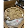 Image 2 : 2 Wicker and Metal Chairs With Cushion Components