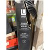 Image 3 : Umbra Double Drapery Rod Set, 72-144 Inch Adjustable, Black
