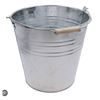 Image 1 : Lot of 4 – 15L Galvanised Steel Bucket with Carry Handle